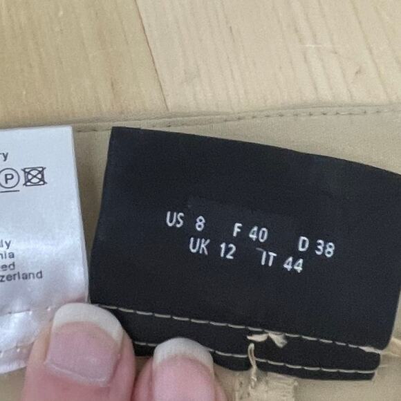 Akris Melissa Techno Pants Khaki Women's Size 8 in Excellent Used Condition - Picture 5 of 8